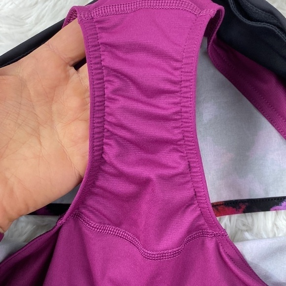 Lululemon Speed Short Mini Midnight Bloom Black Deep Fuschia / Black - Picture 6 of 6